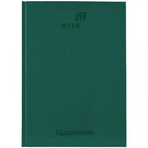 Щоденник шкільний, тверда обкл, зелений