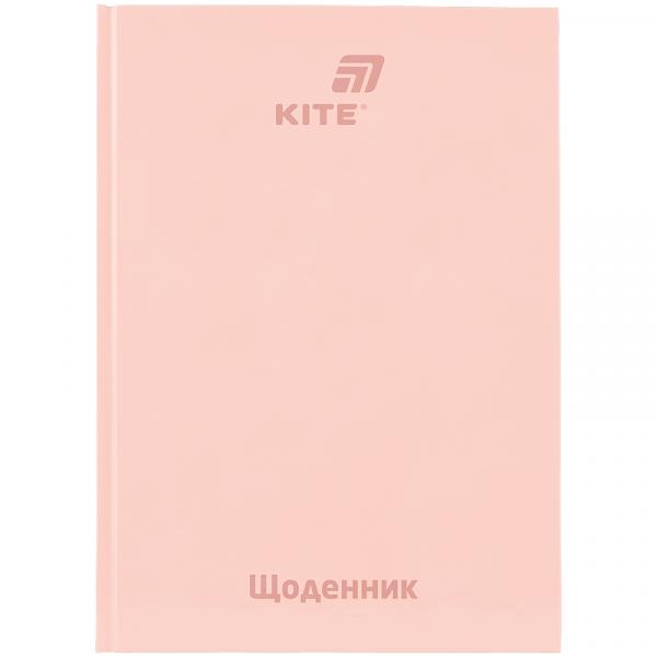 Щоденник шкільний, тверда обкл, світло рожевий