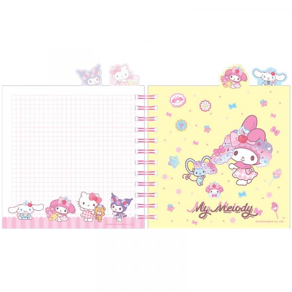 Блокнот з розділювачами на спіралі пл. обкл., 80 арк.,кл.,HK