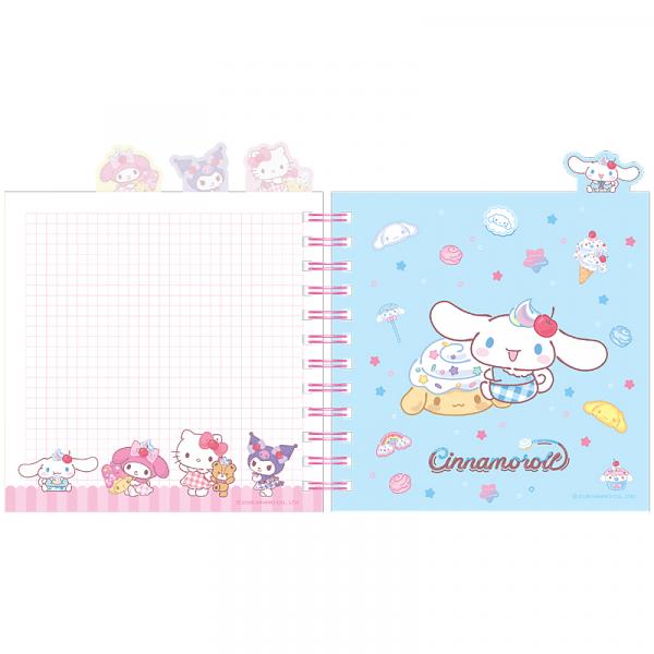 Блокнот з розділювачами на спіралі пл. обкл., 80 арк.,кл.,HK