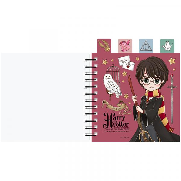 Блокнот з розділювачами на спіралі пл. обкл., 80 арк.,кл.,HP