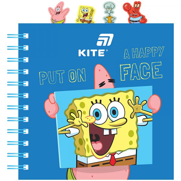 Блокнот з розділювачами на спіралі пл. обкл., 80 арк.,кл.,SB