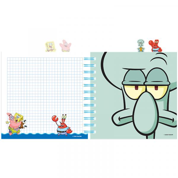 Блокнот з розділювачами на спіралі пл. обкл., 80 арк.,кл.,SB