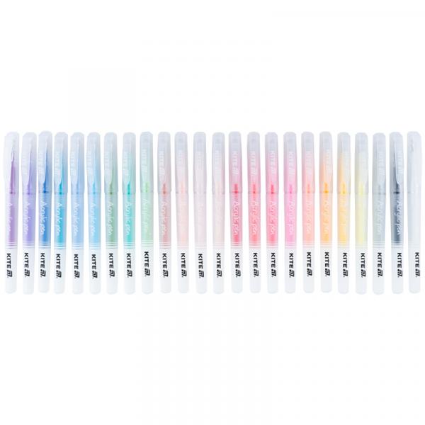 Ручки акрилові, набір 24шт Kite Creative