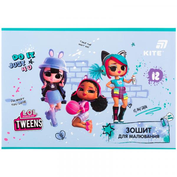 Зошит для малювання, 12 арк., скоба, гібр. лак + УФ лак,  LO