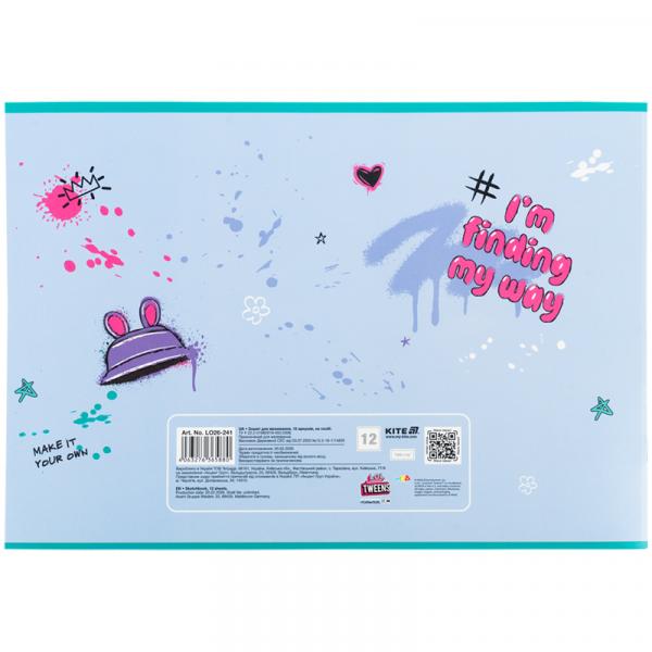 Зошит для малювання, 12 арк., скоба, гібр. лак + УФ лак,  LO