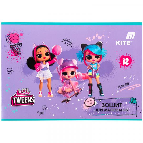 Зошит для малювання, 12 арк., скоба, гібр. лак + УФ лак,  LO