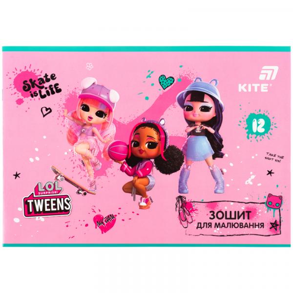 Зошит для малювання, 12 арк., скоба, гібр. лак + УФ лак,  LO