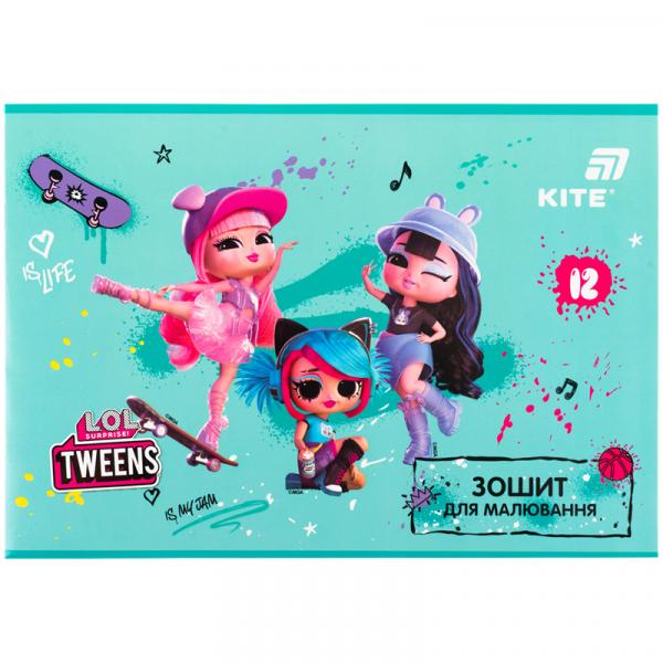 Зошит для малювання, 12 арк., скоба, гібр. лак + УФ лак,  LO