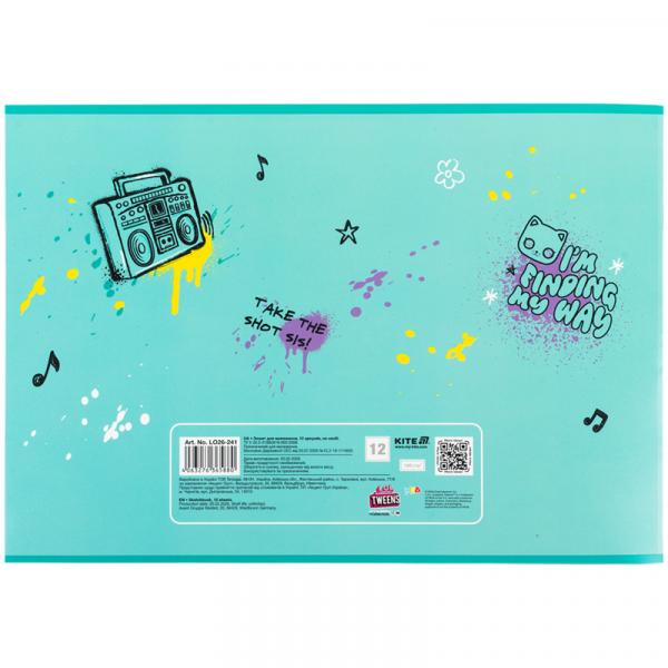 Зошит для малювання, 12 арк., скоба, гібр. лак + УФ лак,  LO