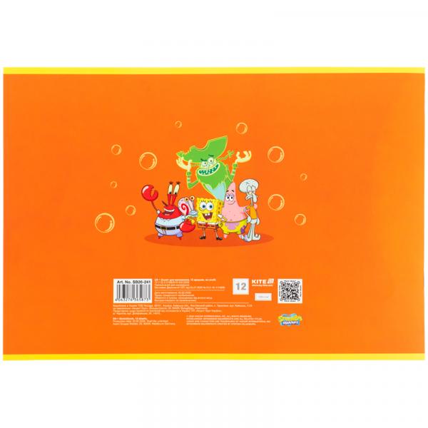 Зошит для малювання, 12 арк., скоба, гібр. лак + УФ лак,  SB