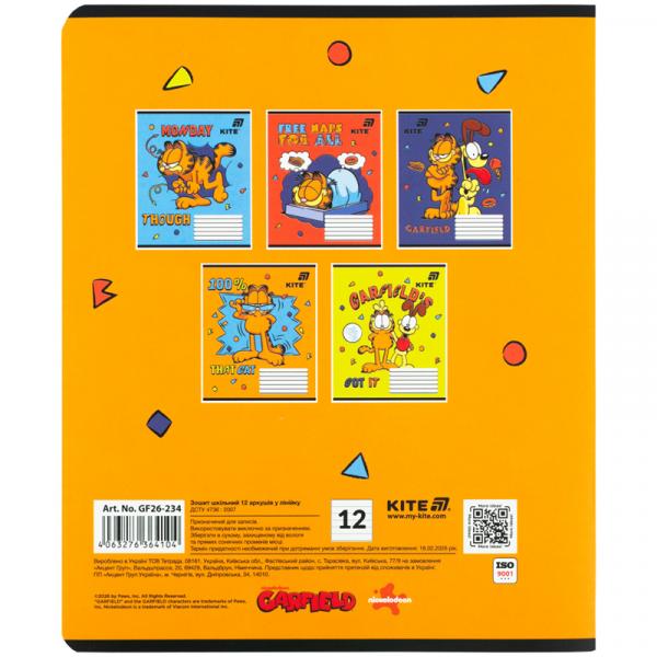 Зошит 12 арк., лін., софт тач + УФ лак, GF