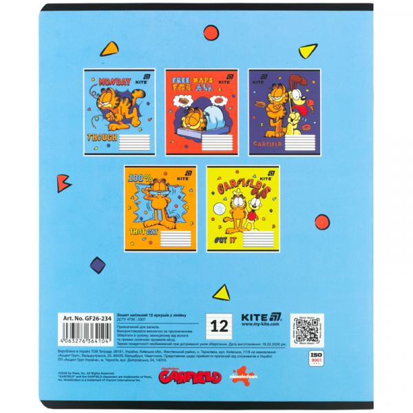 Зошит 12 арк., лін., софт тач + УФ лак, GF