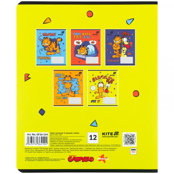 Зошит 12 арк., лін., софт тач + УФ лак, GF