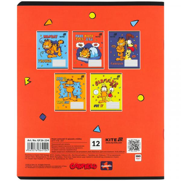 Зошит 12 арк., лін., софт тач + УФ лак, GF