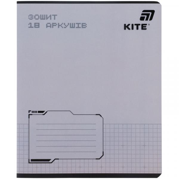 Зошит 18 арк., кл., софт тач + УФ лак, Kite One color