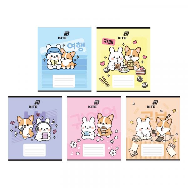 Зошит 18 арк., кл., софт тач + УФ лак, Kite