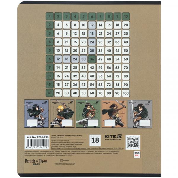 Зошит 18 арк., кл., гібр. лак + УФ лак, AT