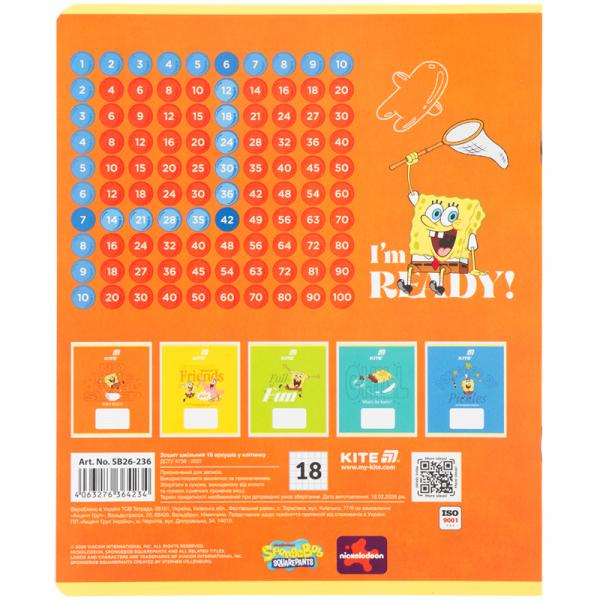 Зошит 18 арк., кл., софт тач + УФ лак об'ємний, SB