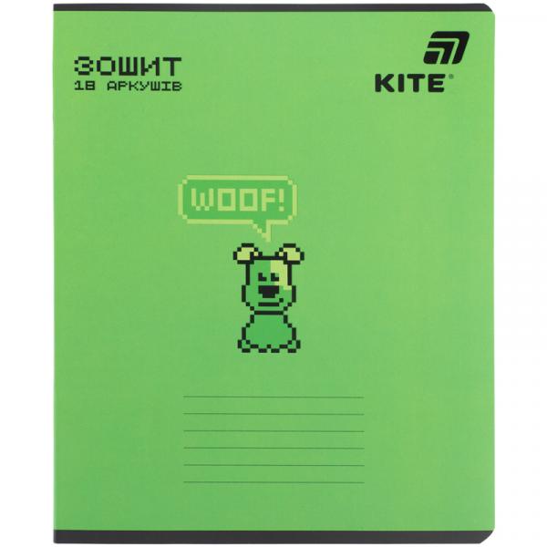 Зошит 18 арк., лін., софт тач + УФ лак об'ємний, Kite OC