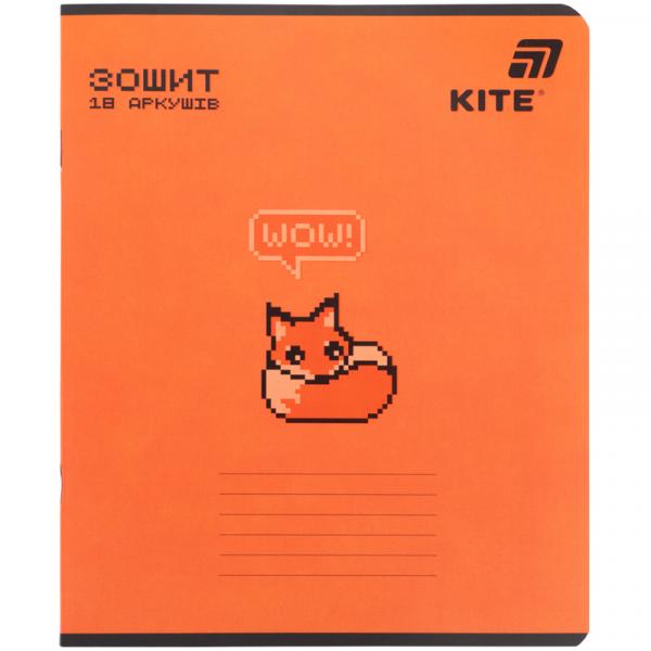 Зошит 18 арк., лін., софт тач + УФ лак об'ємний, Kite OC