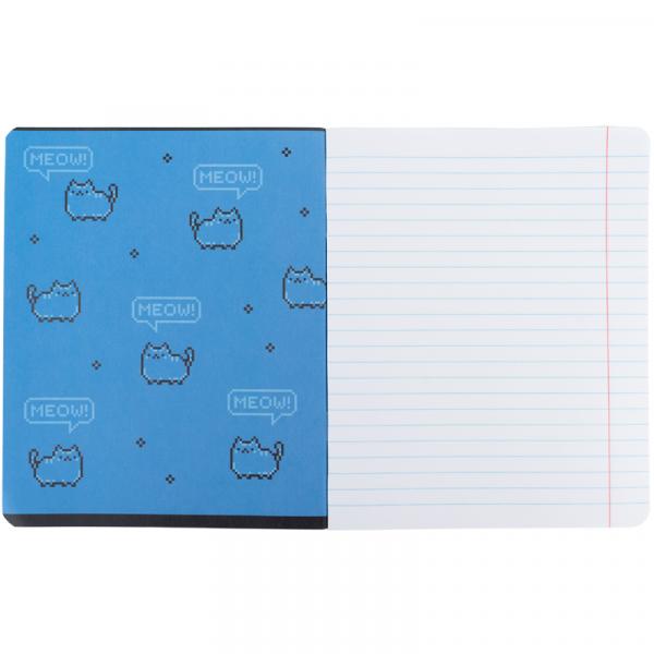 Зошит 18 арк., лін., софт тач + УФ лак об'ємний, Kite OC