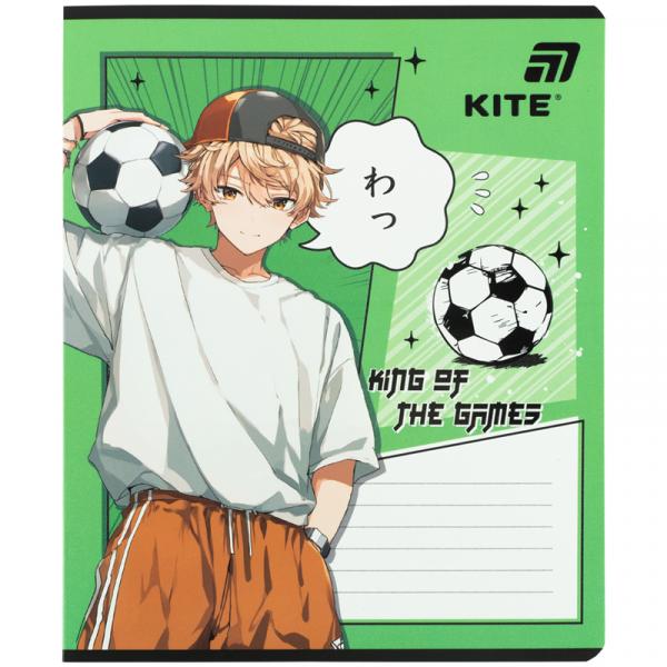 Зошит 18 арк., лін., гібр. лак + УФ лак, Kite