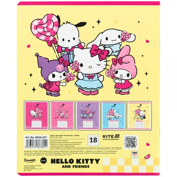 Зошит 18 арк., лін., фольга + УФ лак, HK