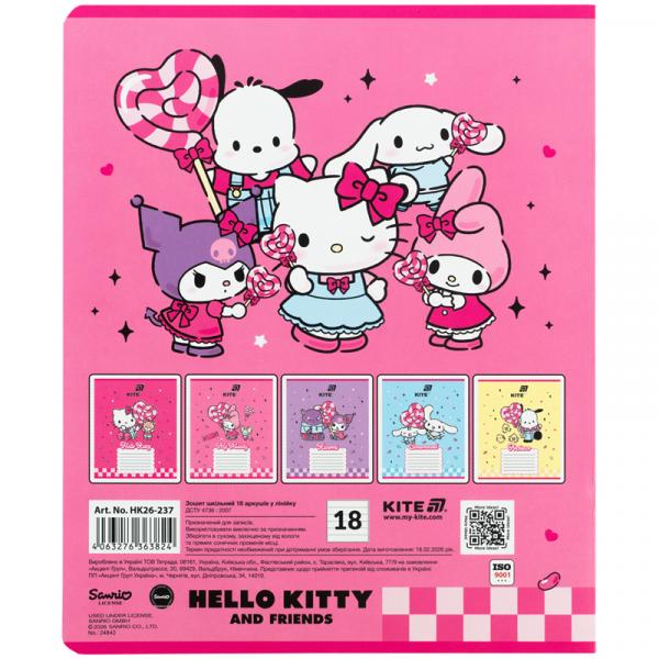 Зошит 18 арк., лін., фольга + УФ лак, HK