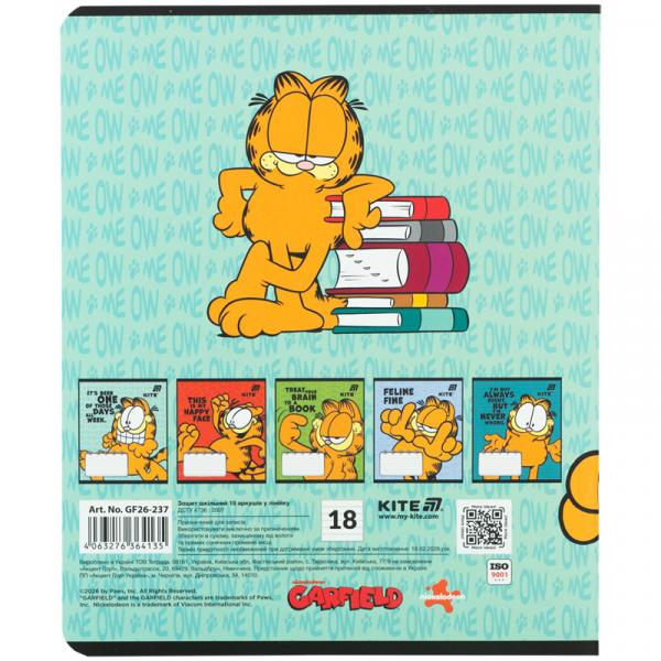 Зошит 18 арк., лін., софт-тач + УФ лак, GF