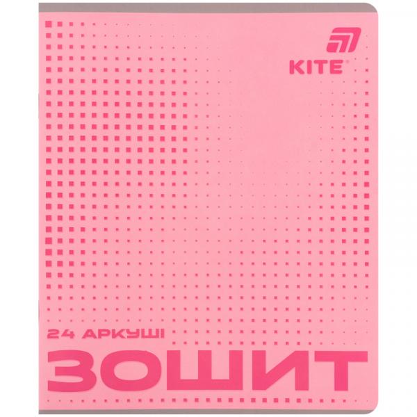 Зошит 24 арк., кл., софт тач + УФ лак об'ємний, Kite OC
