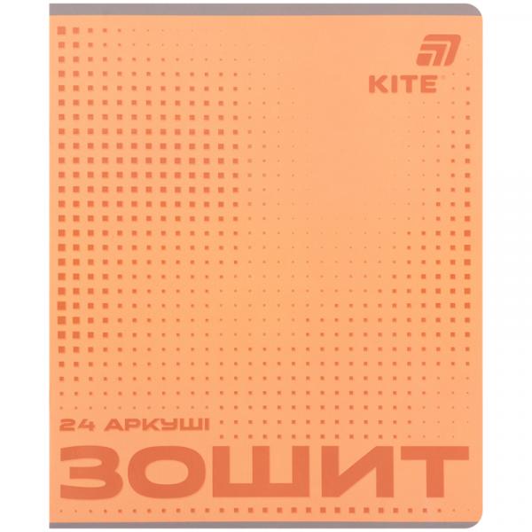 Зошит 24 арк., кл., софт тач + УФ лак об'ємний, Kite OC