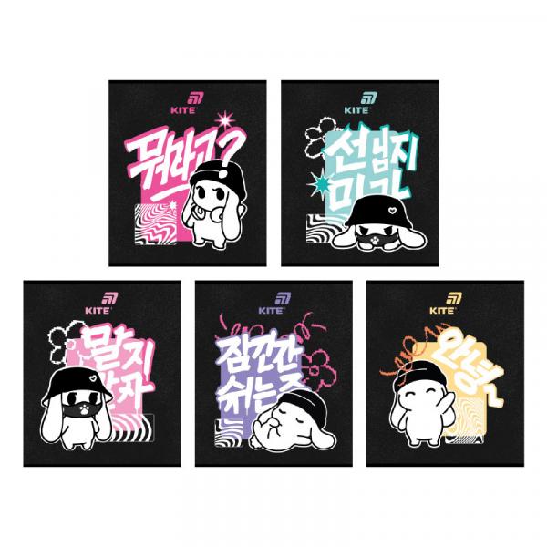 Зошит 24 арк., лін., софт тач + УФ лак, Kite 