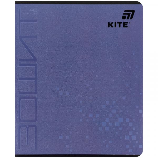 Зошит 48 арк., кл., гібр. лак + УФ лак, Kite One color
