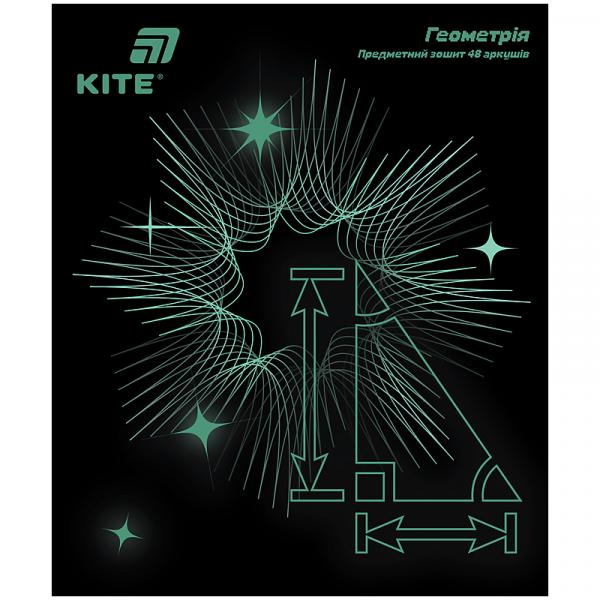 Зошит предметн. 48 арк., кл., софт тач+УФ, Lumen, геометрія