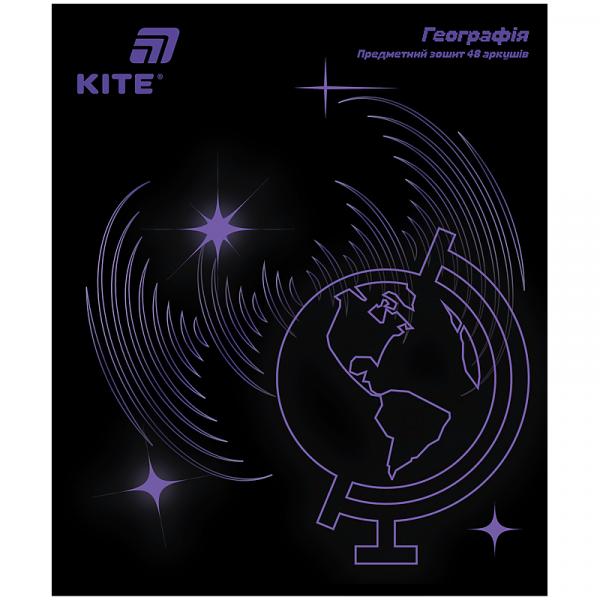 Зошит предметн. 48 арк., кл., софт тач+УФ, Lumen, географія