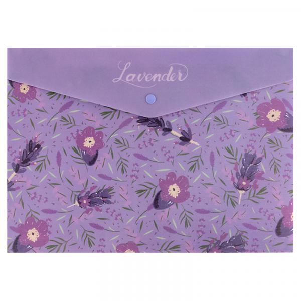 Папка на кнопці А4 Lavender-1