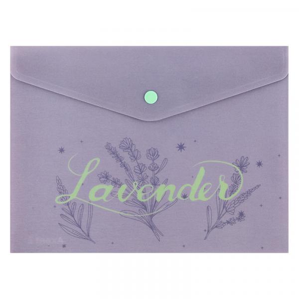Папка на кнопці А5+ Lavender-2