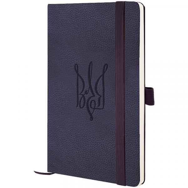 Книга записна Partner Soft Skin,125*195,96арк,кліт,син  Воля