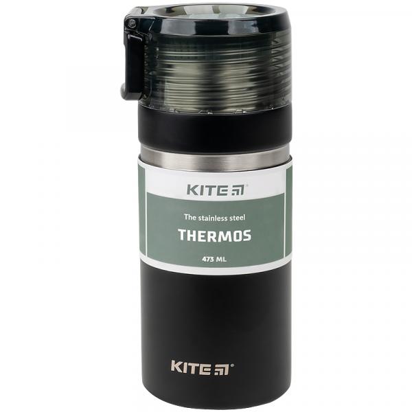 Термос Kite 473 мл., чорний