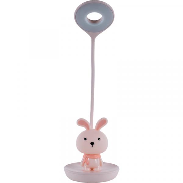 Настільна лампа LED з акумулятором Bunny, рожевий