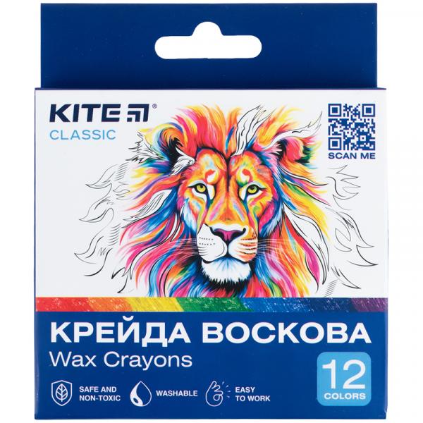 Крейда воскова, 12 кольорів Kite Classic