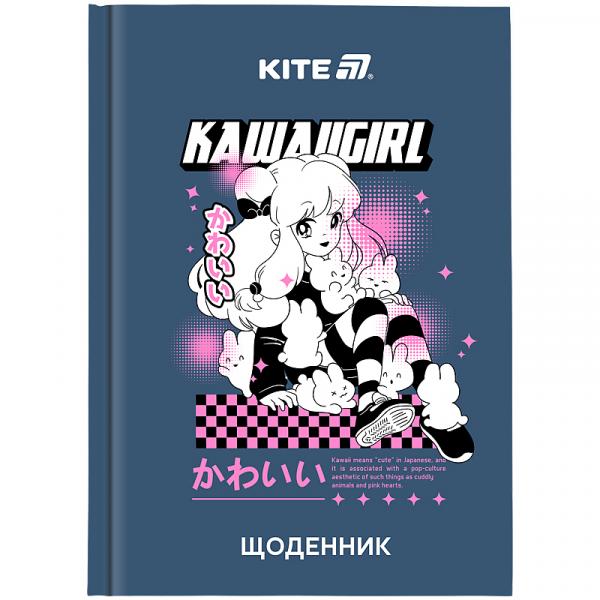 Щоденник шкільний, тверда обкл, Kawaii girl