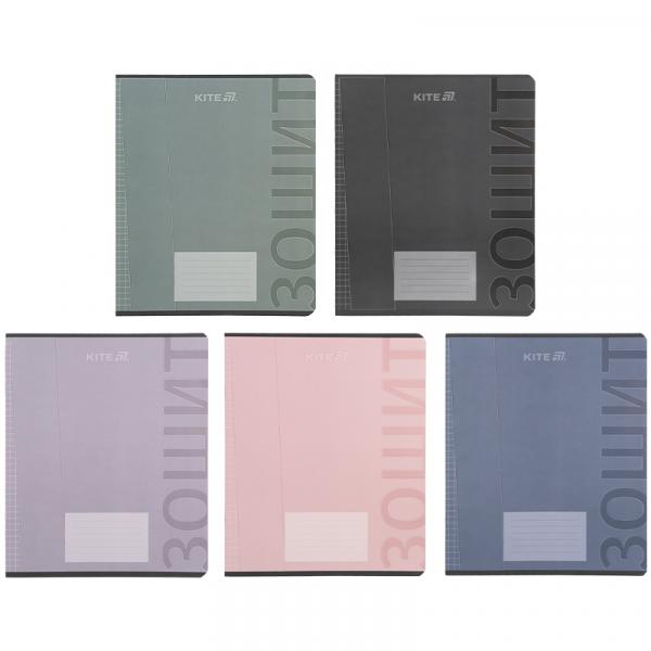 Зошит 18 арк., кл., софт тач + УФ лак, Kite One color