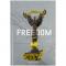 Книга записна А4 Freedom, 96арк., кліт., cіра