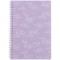 Блокнот на спіралі пласт. обкл., А5, 80 арк.,кл., Lavender 1