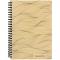 Блокнот на спіралі пласт. обкл., А5, 80 арк.,кл., пісочний