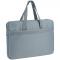 Сумка для документів текстильна А4, 1 відділення, сіра