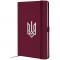Книга записна Partner, 125*195, 96арк, кліт, винна, Герб