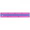 Лінійка пластикова 20см Kite Classic, рожево-фіолетова